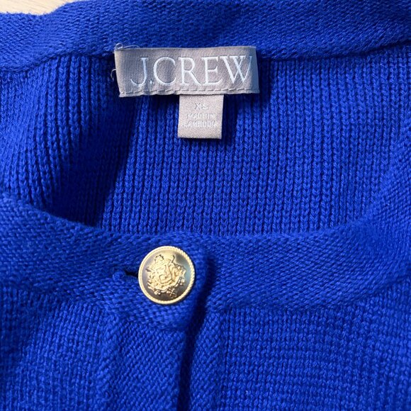 J Crew Royal Blue Cardigan XS - Picture 5 of 5